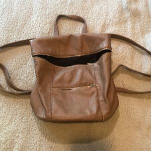 Leather Anthropologie backpack